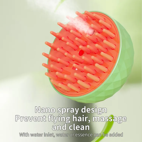 Brosse à vapeur avec boutton