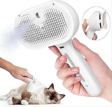 Brosse à vapeur pour chat 3 en 1
