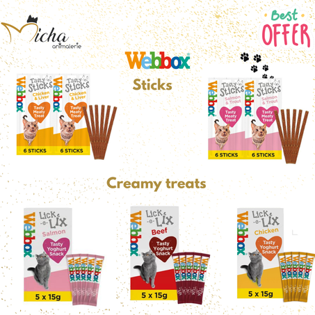 Pack Webbox Lick e Lix  and Tasty Sticks
