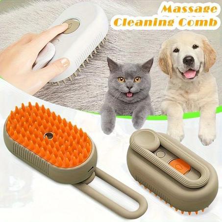 Brosse à vapeur  pour chats et chiens animaux مشط بخار للحيوانات