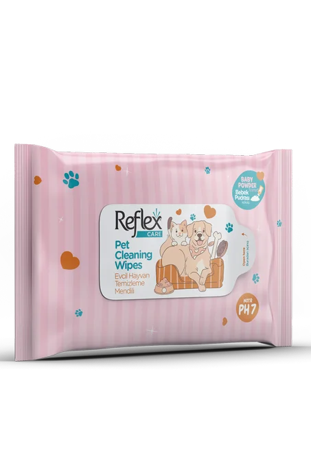 Lingettes Reflex Care 50pcs baby power cat and dog مناديل مبللة