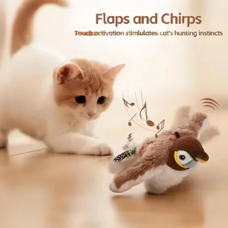 Jouet pour chat oiseau interactif