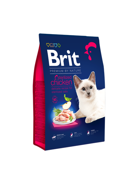 Brit Premium by Nature Chat adulte stérilisé Poulet 1.5kg