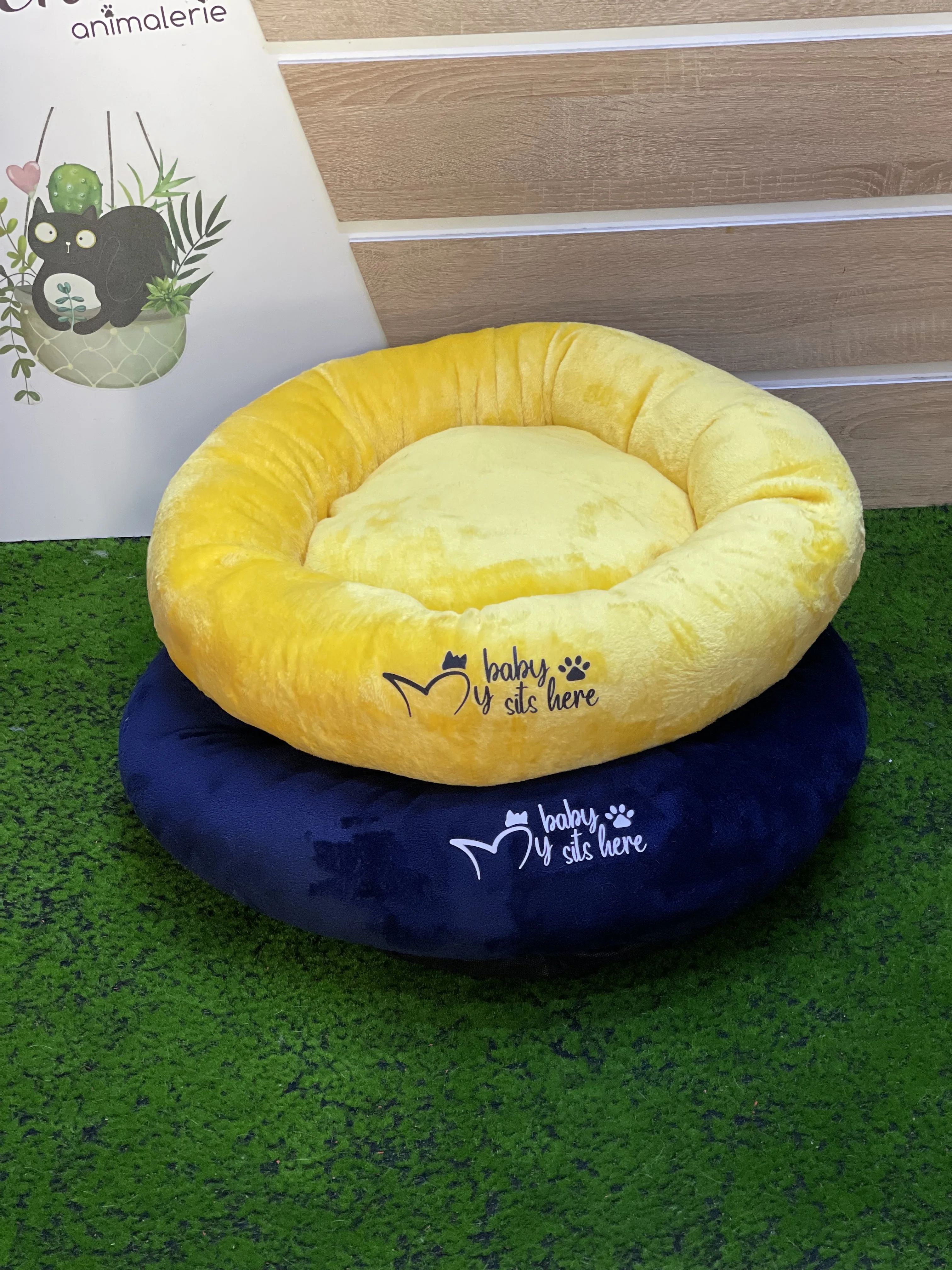 سرير للقطط و الكلاب الصغيرة coussin rond