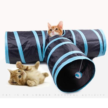 لعبة النفق ثلاثي للقطط Tunnel pouur chats