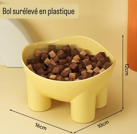Bol surélevé en plastique