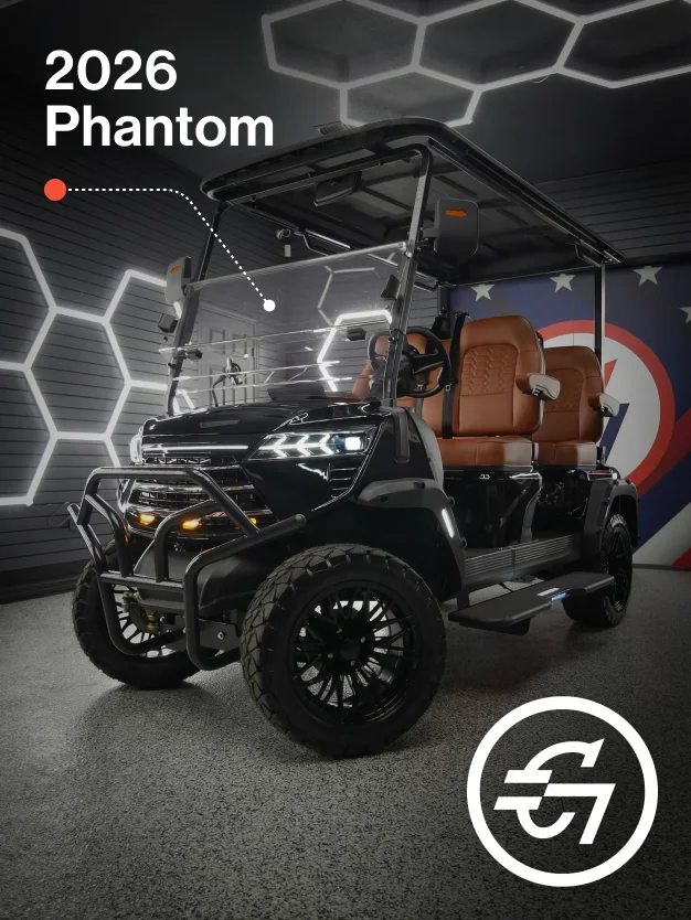 2026 Edge Phantom 4P 4-Passenger Electric Golf Cart – 51V Lithium – Factory-Direct Savings