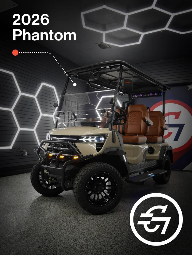 2026 Edge Phantom 4P 4-Passenger Electric Golf Cart – 51V Lithium – Factory-Direct Savings