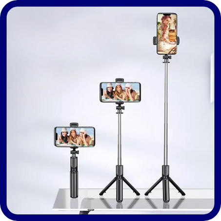 Trépied perche à selfie sans fil Bluetooth avec lumière