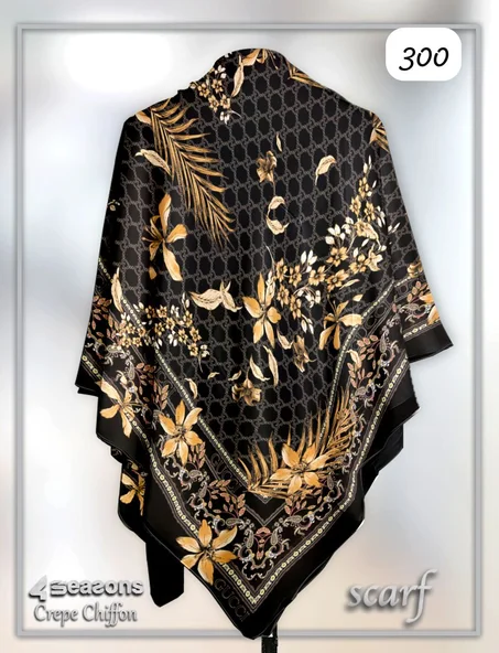 فولار ماليزي كريب شيفون وطباعة ديجيتال 100% أصلي