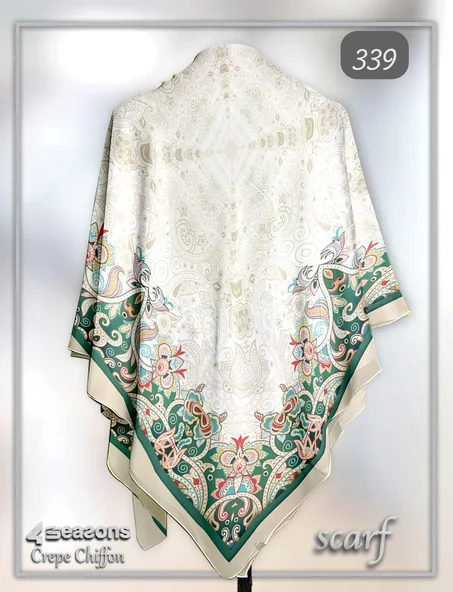 فولار ماليزي كريب شيفون وطباعة ديجيتال 100% أصلي