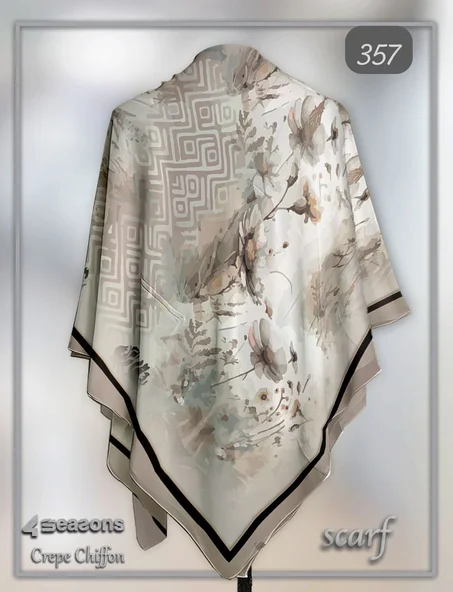 فولار ماليزي كريب شيفون وطباعة ديجيتال 100% أصلي