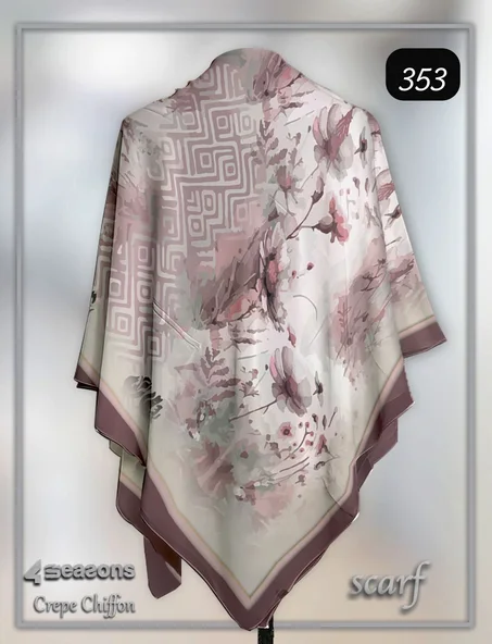 فولار ماليزي كريب شيفون وطباعة ديجيتال 100% أصلي