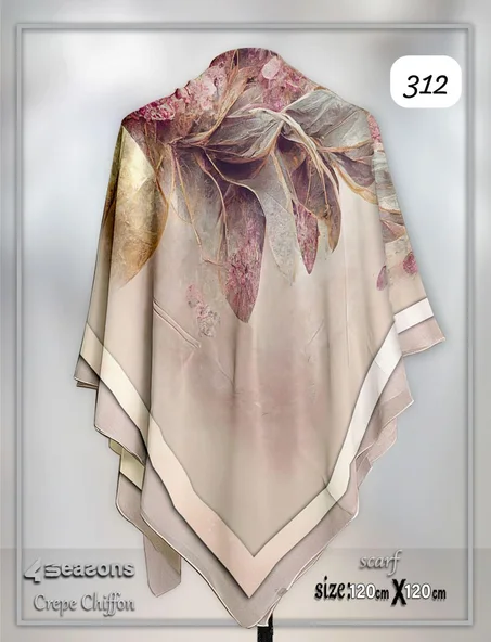 فولار ماليزي كريب شيفون وطباعة ديجيتال 100% أصلي