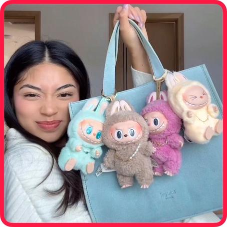 LABUBU tissu mystérieux, Porte-clés en peluche