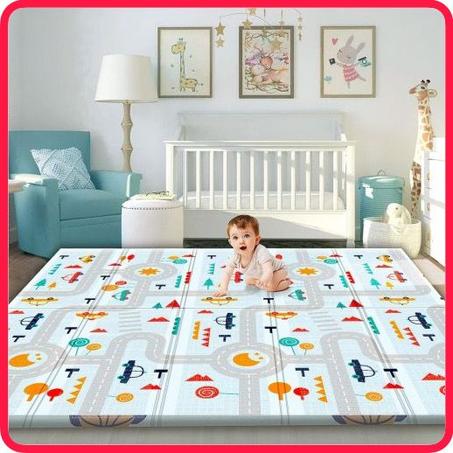 Tapis de jeu réversible pour bébé  200x180x0.8
