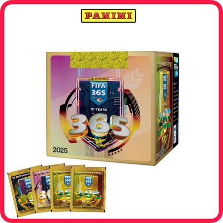 FIFA 365 2025 (PANINI)  BOITE 50 POCHETTES (soit 250 stickers) + STARTER PACK