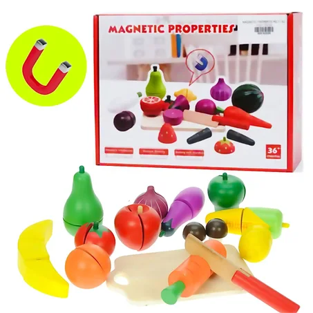 Toys Kit Fruits Légumes Magnétiques à Découper