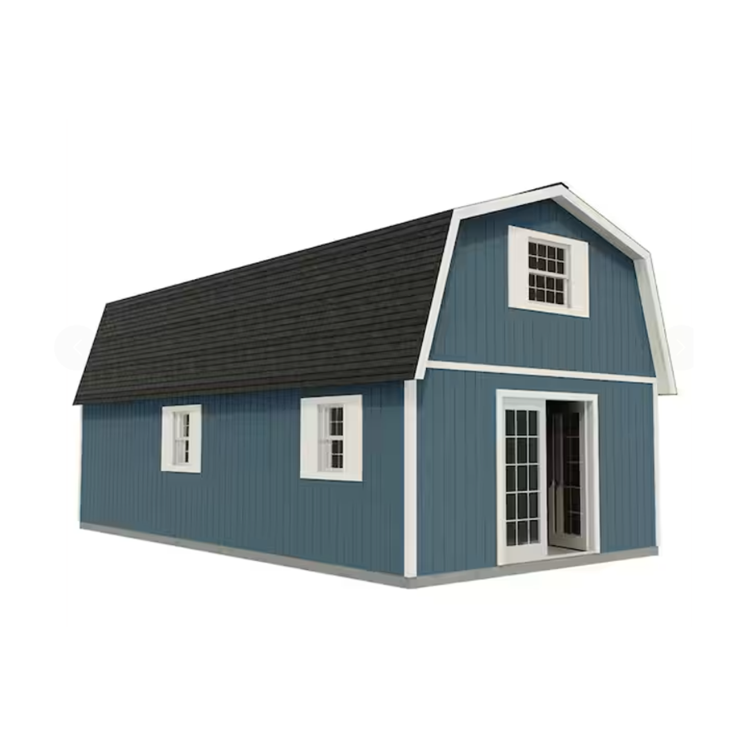 Best Barns Handcrafted Homestead XL 16 ft. x 24 ft. Two-Story Wood Barn Kit with Loft (Staircase Included)