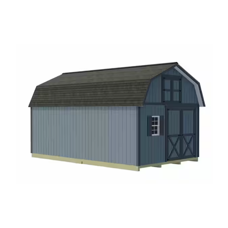 Best Barns Handcrafted Homestead 12 ft. x 16 ft. Wood Barn Kit with Spacious Loft and Fortress Floor