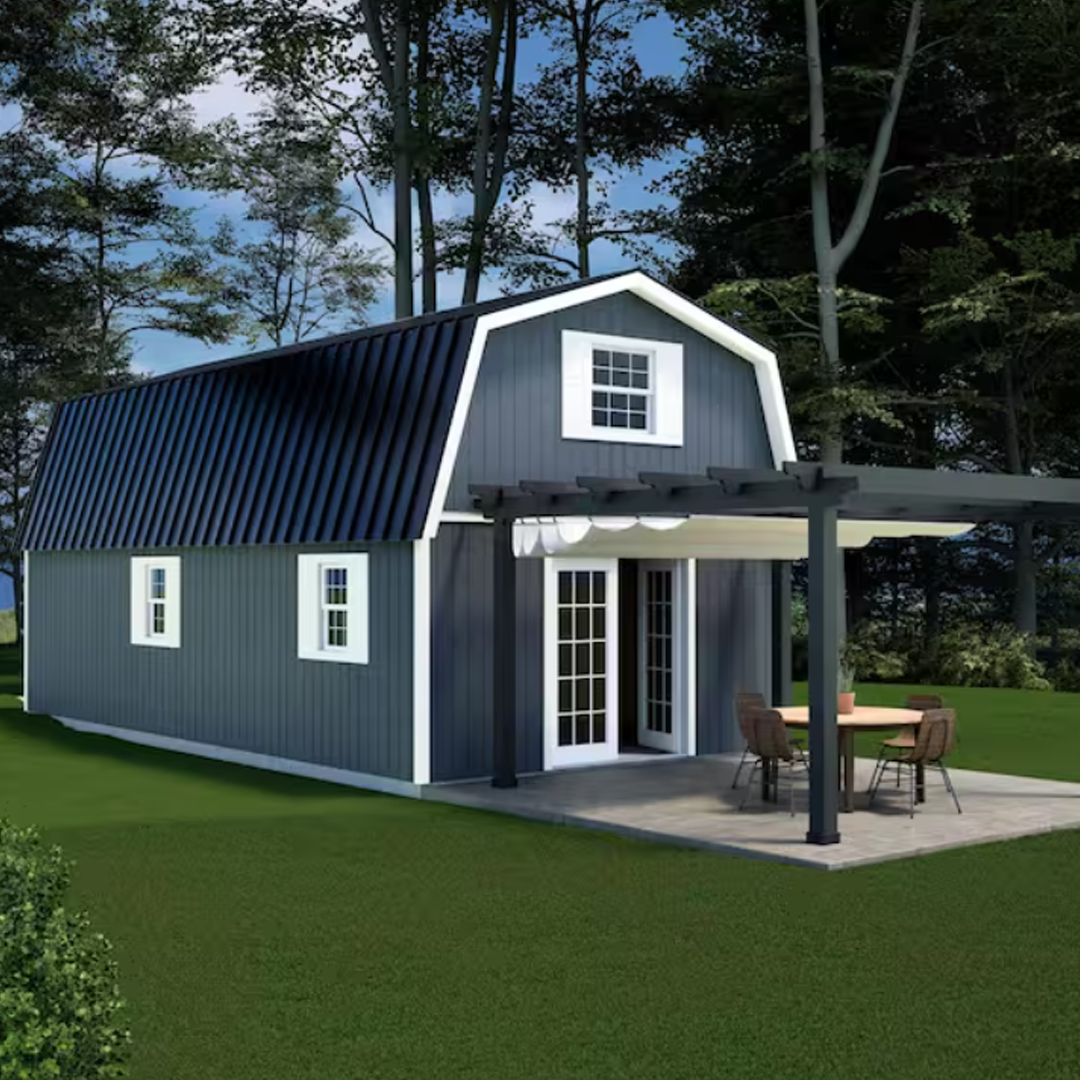 Best Barns Handcrafted Homestead XL 16 ft. x 24 ft. Two-Story Wood Barn Kit with Loft (Staircase Included)