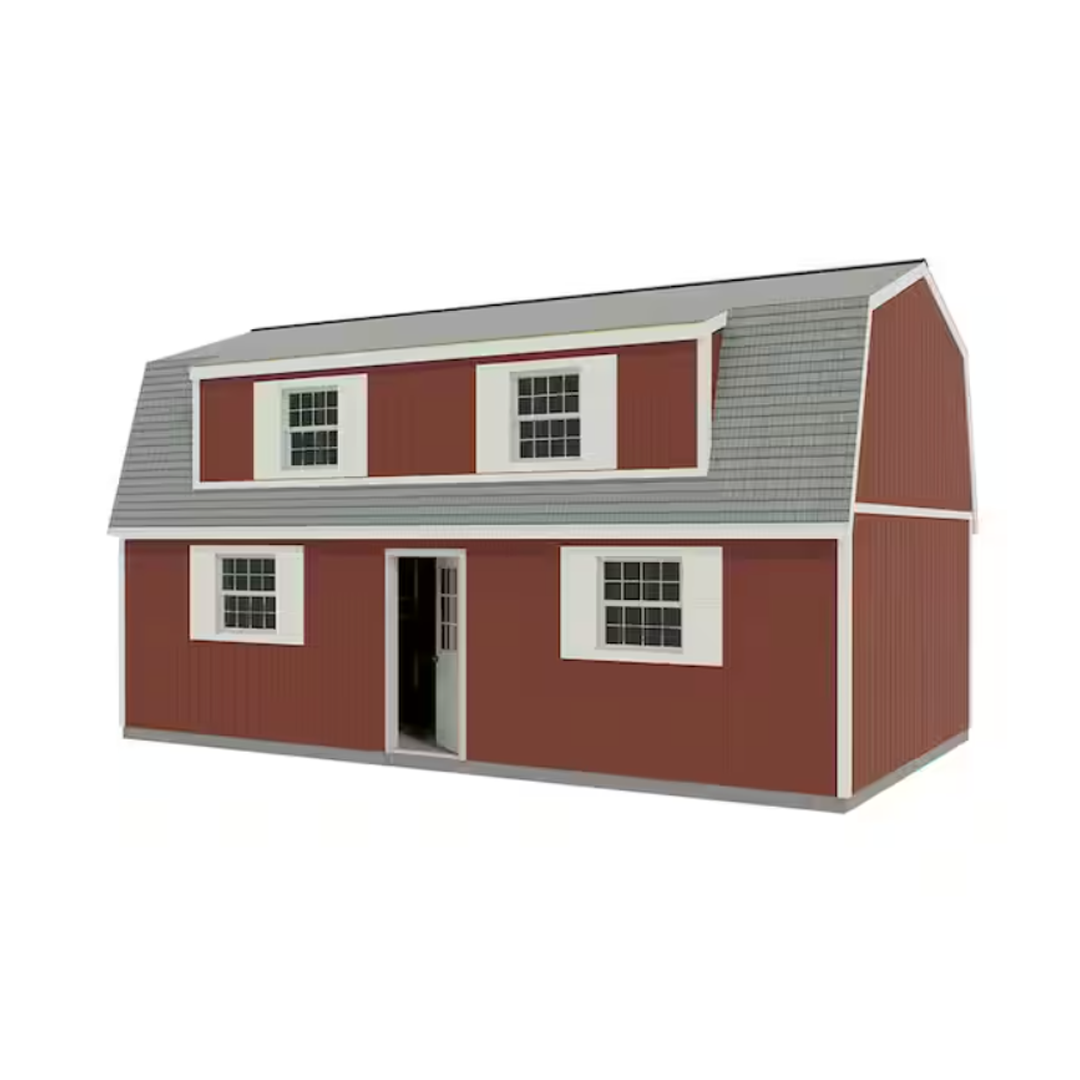 Best Barns Crafted Colossal 32 ft. x 16 ft. 2-Story Wood Barndominium Kit with Man Door and Elegant Dormer Kit