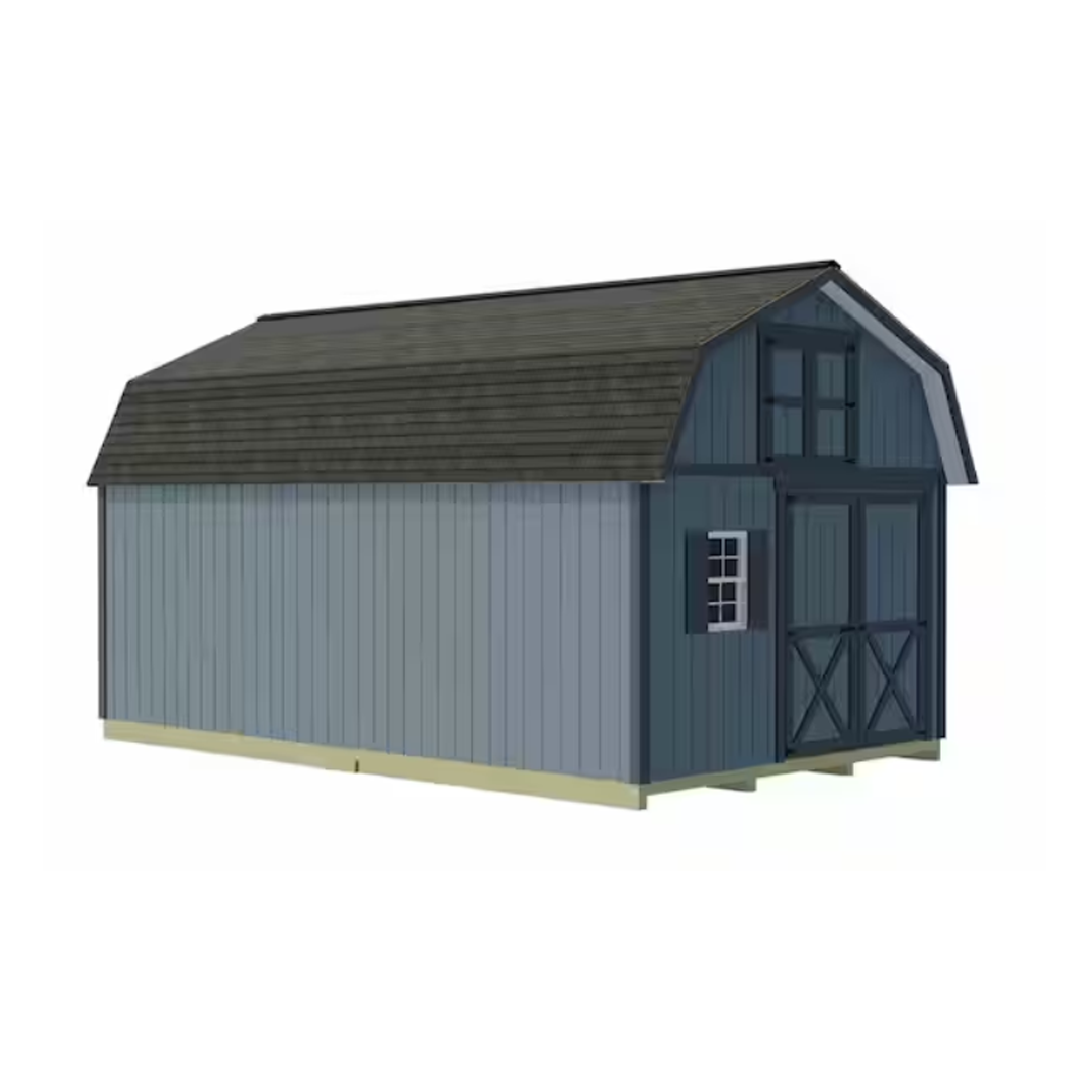 Best Barns Handcrafted Homestead 12 ft. x 20 ft. Wood Barn Kit with Loft and Fortress Floor