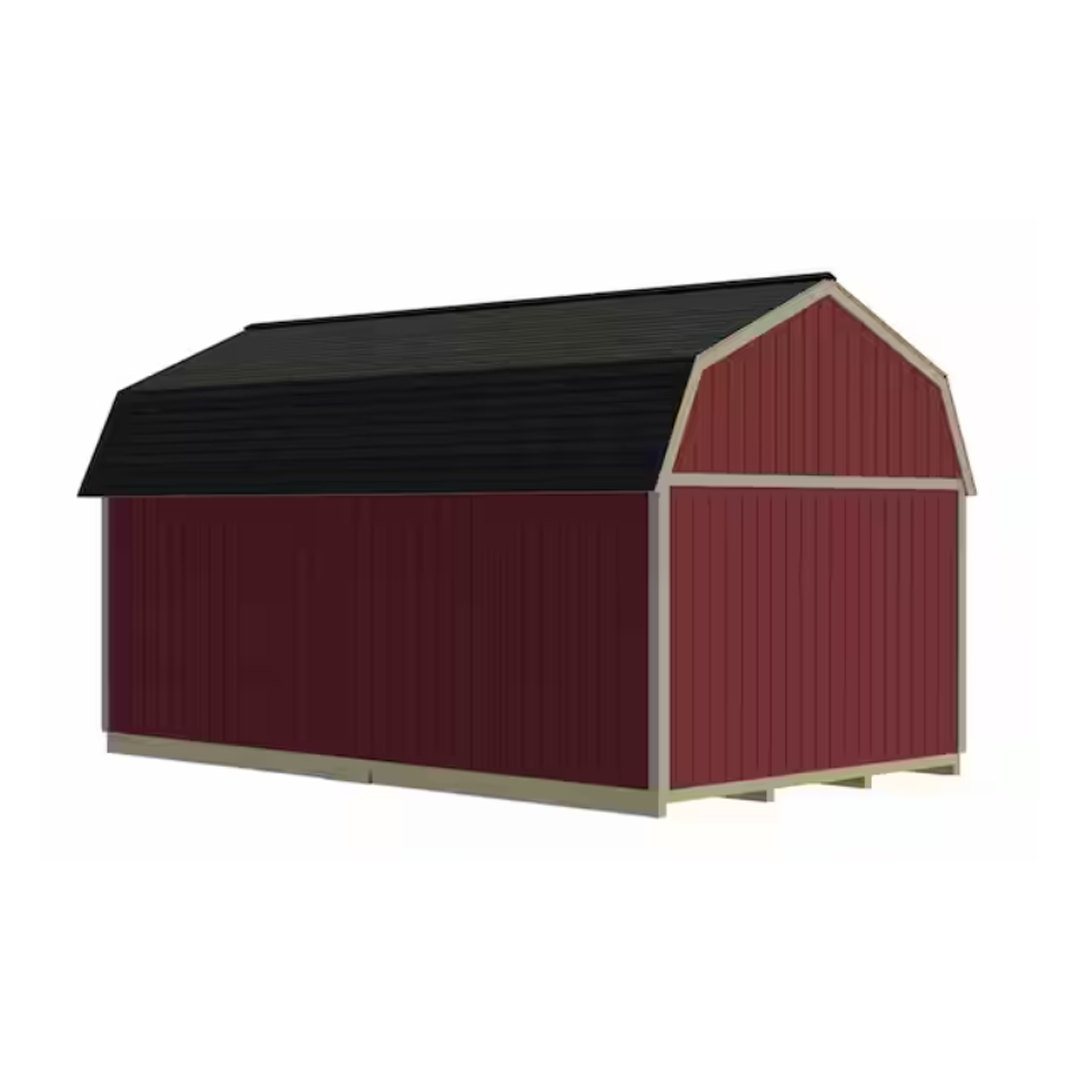 Best Barns Handcrafted Homestead 12 ft. x 20 ft. Wood Barn Kit with Loft and Fortress Floor