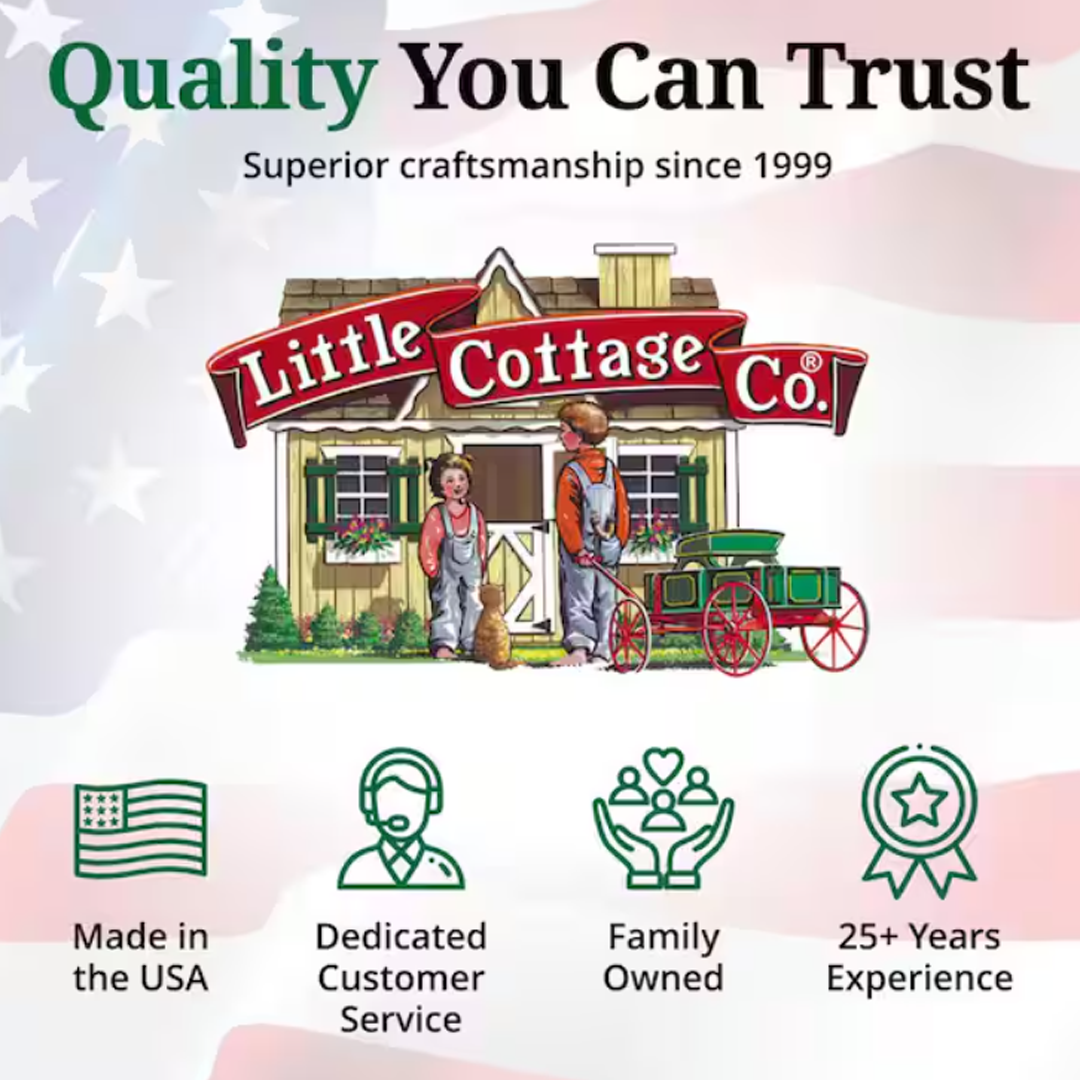 Little Cottage Co. Value Gambrel 12 ft. W x 24 ft. D Wood Storage Shed Precut Kit with 6 ft. Sidewalls and Floor (288 sq. ft.)