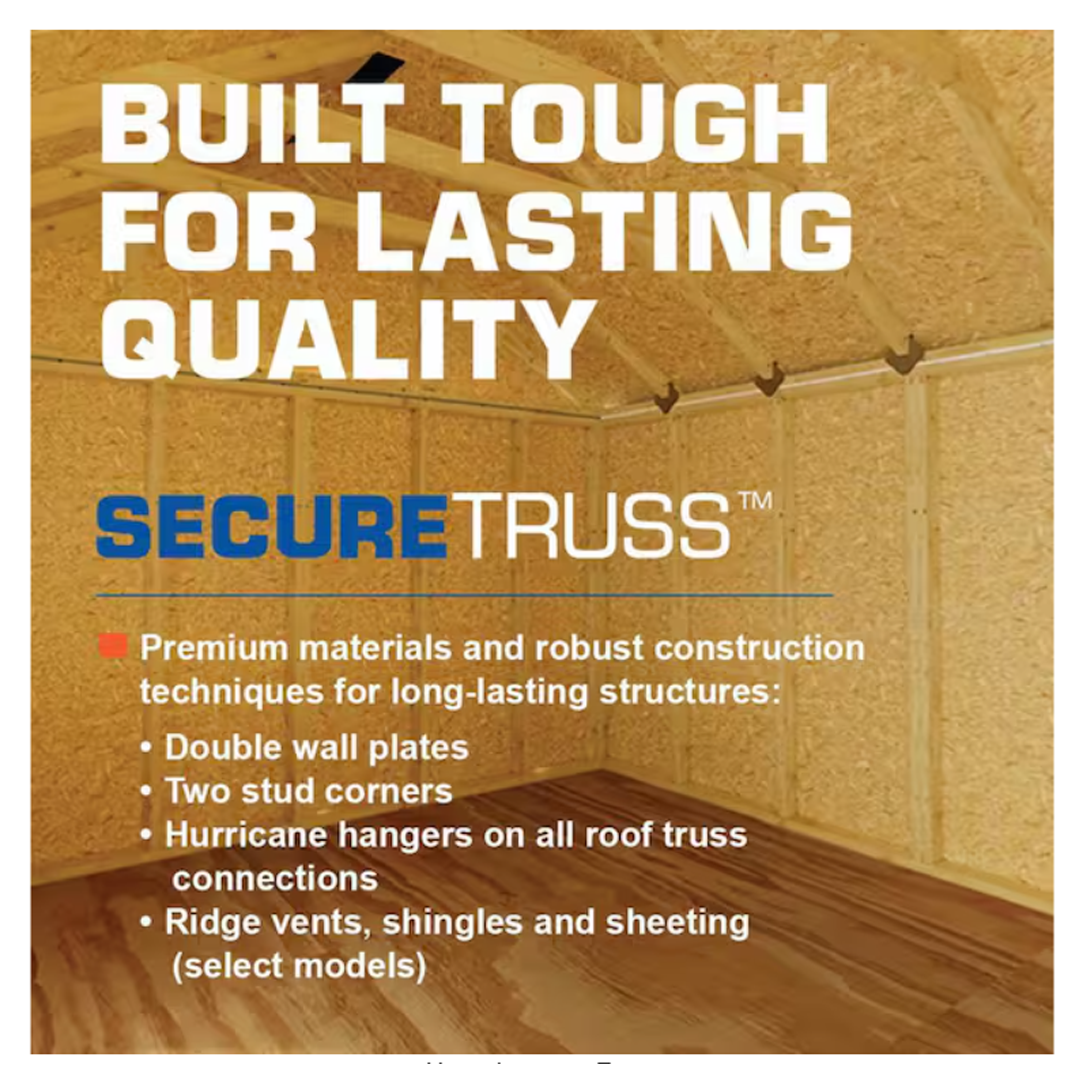 Best Barns Handcrafted Homestead XL 16 ft. x 24 ft. Two-Story Wood Barn Kit with Loft (Staircase Included)