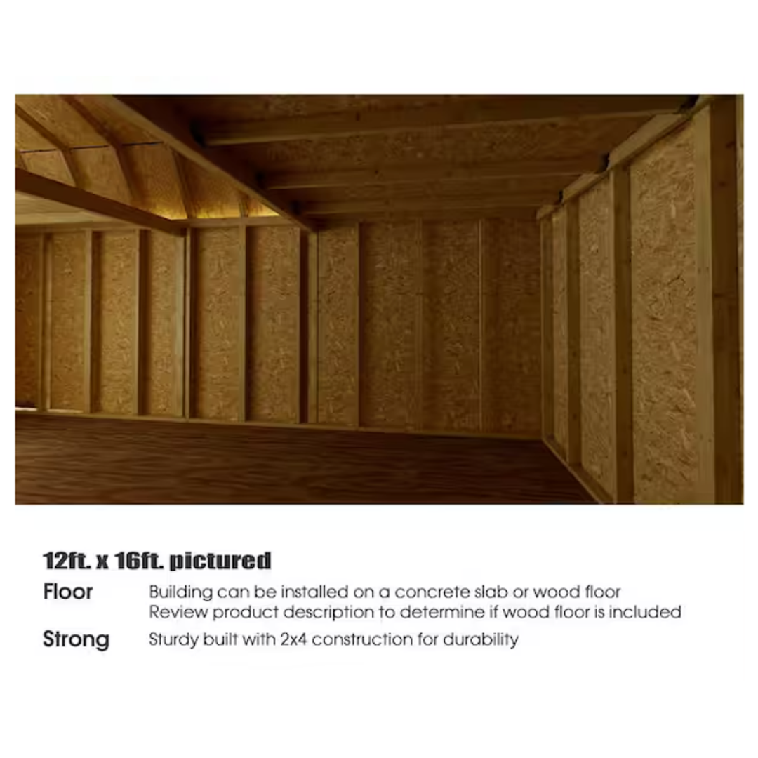 Best Barns Handcrafted Homestead 12 ft. x 20 ft. Wood Barn Kit with Loft and Fortress Floor