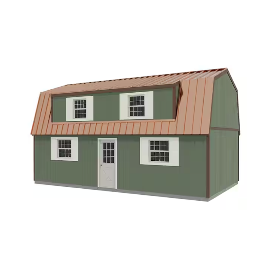 Best Barns Crafted Colossal 32 ft. x 16 ft. 2-Story Wood Barndominium Kit with Man Door and Elegant Dormer Kit