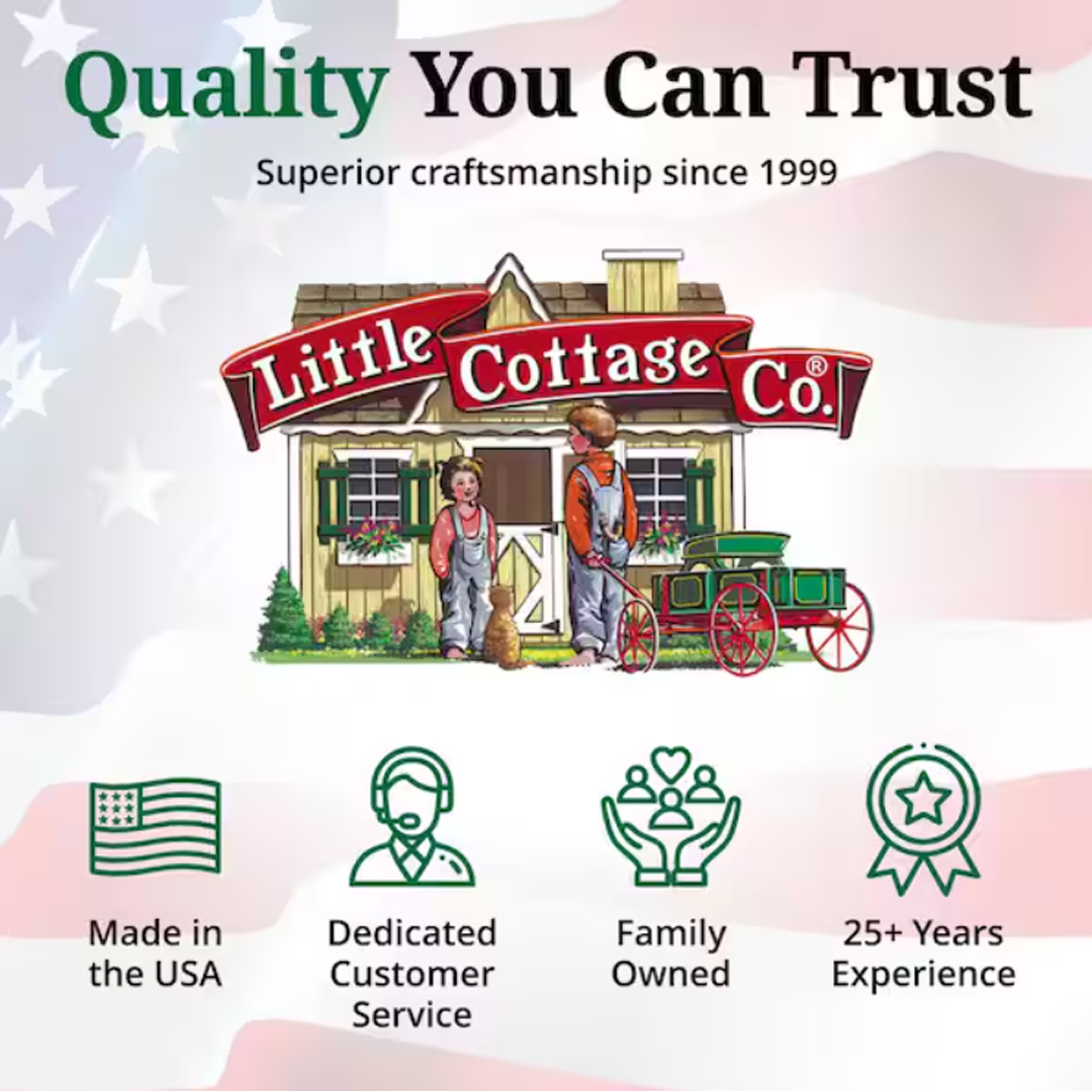 Little Cottage Co. Value Gambrel 12 ft. W x 20 ft. D Wood Storage Shed Precut Kit with 6 ft. Sidewalls and Floor (240 sq. ft.)