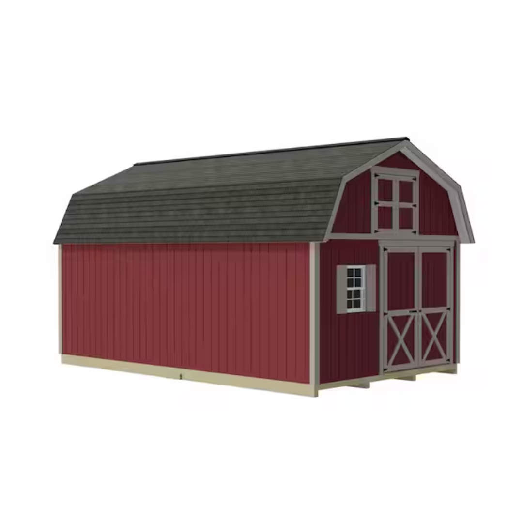 Best Barns Handcrafted Homestead 12 ft. x 16 ft. Wood Barn Kit with Spacious Loft and Fortress Floor