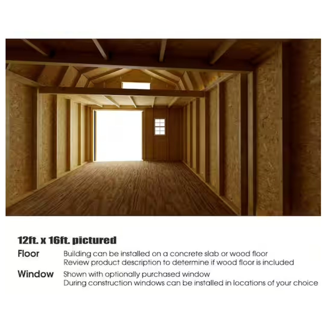 Best Barns Handcrafted Homestead 12 ft. x 20 ft. Wood Barn Kit with Loft and Fortress Floor