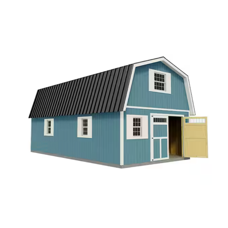 Best Barns Handcrafted Homestead XL 16 ft. x 32 ft. Two-Story Wood Barn Kit with Transom Doors (Staircase Included)
