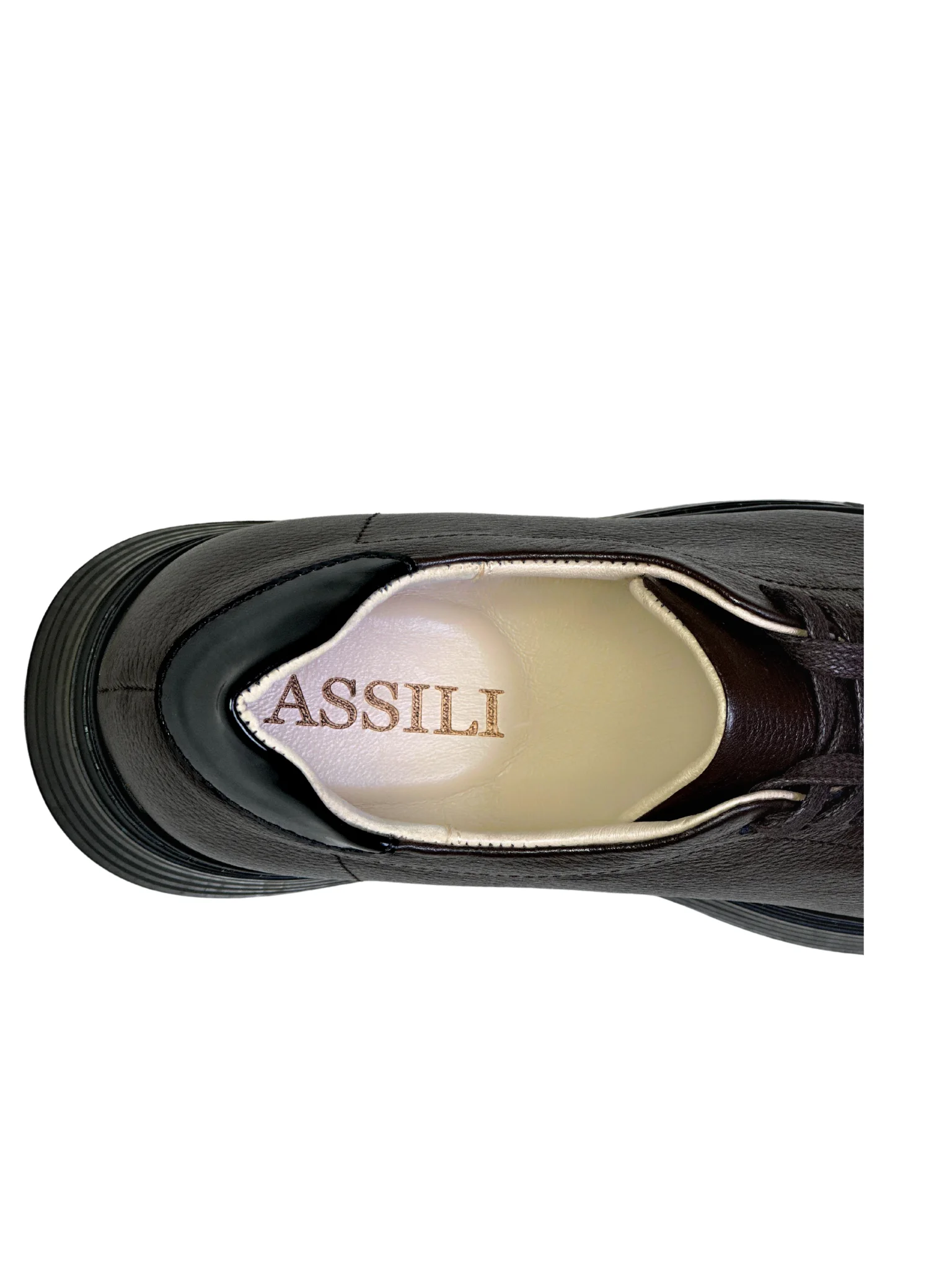 Sneakers homme en cuir Marron