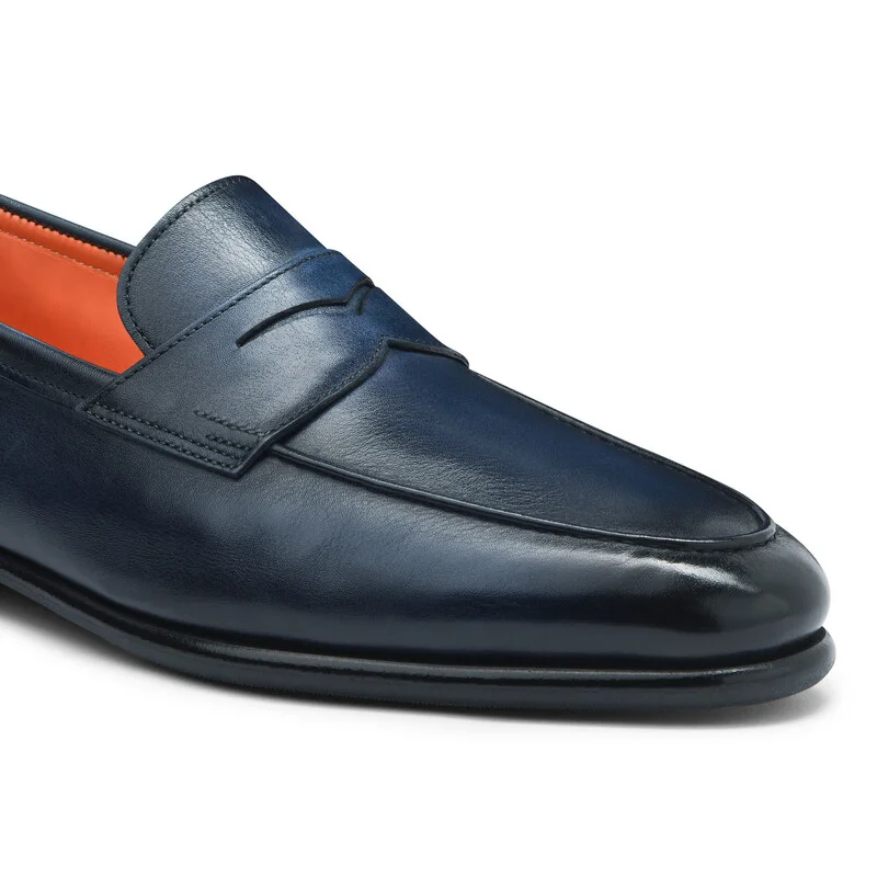 Mocassin Carlo en cuir noir pour homme