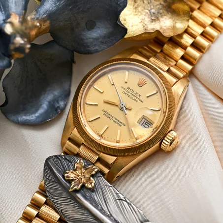 رولكس DateJust Gold Women Watch  للسيدات.