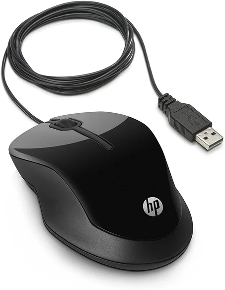 HP X1500 - Souris Filaire Noire USB, 1000 DPI