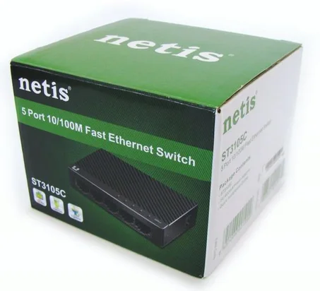 SWITCH 5-PORT 10/100Mbps NETIS ST3105C