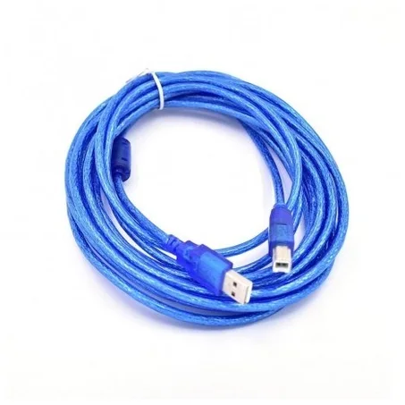 CABLE USB type AB (pour imprimante) 5m BLUE