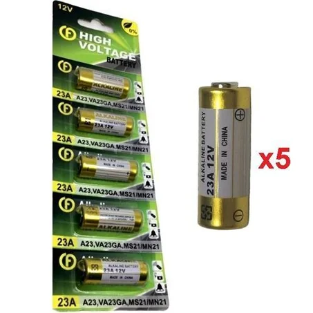 Piles Alkalines 23A -12V  High Voltage