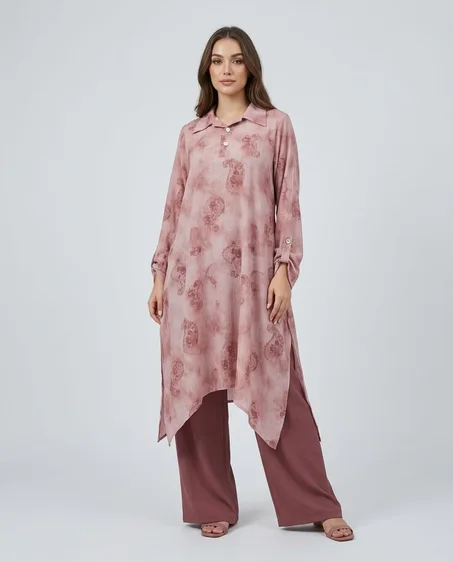 🌸 أنصونبل نسائي أنيق بطبعة راقية