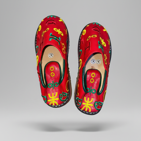 بلغة أمازيغية حمراء – أصالة وفخامة بلمسة لونية جذابة ❤️ⵣ