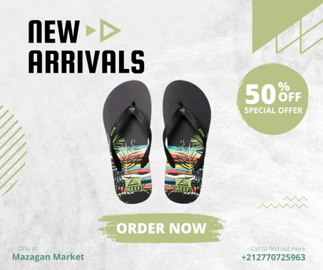 Reef Sandales- Seaside Prints-retro Horizon