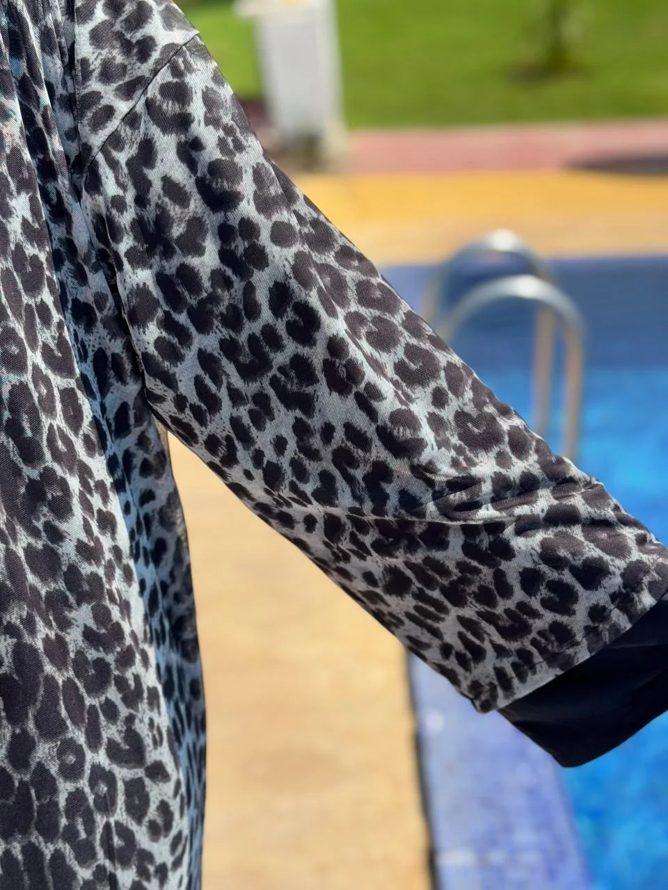 Burkini Black (بوركيني 3 بياس أوڤر سايز + كيمونو)