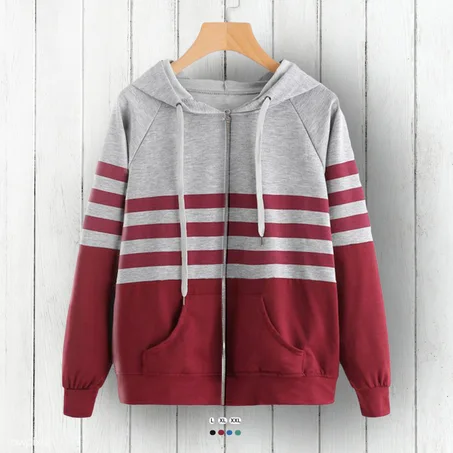 عرض لفتره محدودة على سويت شيرت مخطط من Bella Store - بيلا ستور