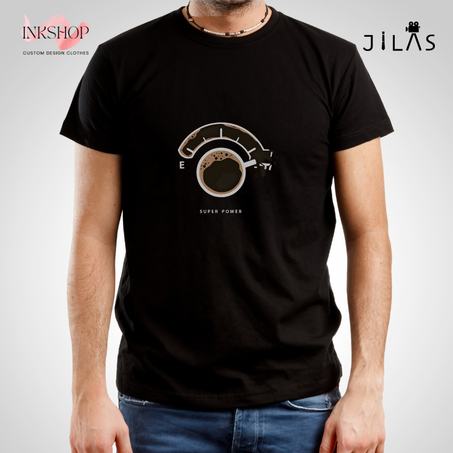Super Power Coffee t-shirt/  "تي- شيرت لمحبي القهوة ، "قوة خارقة