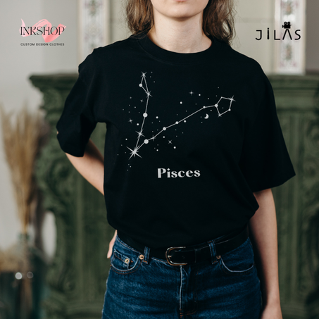 "Pisces" T-shirt - Astrology Collection /  تي- شيرت لمحبي برج الحوت- مجموعة الأبراج